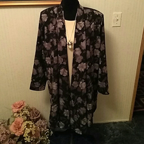 positive influence Jackets & Blazers - Beautiful long black and Gray lightweight coat